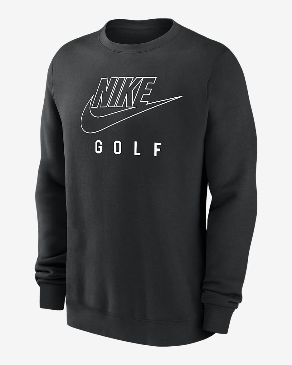 Nike Swoosh Club Fleece Men s Golf Pullover Crew Neck Sweatshirt